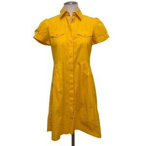 Yellow Theory Shirt Dress Size 4
